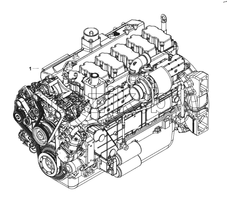  10-WC-R004 Engine assembly 210101655