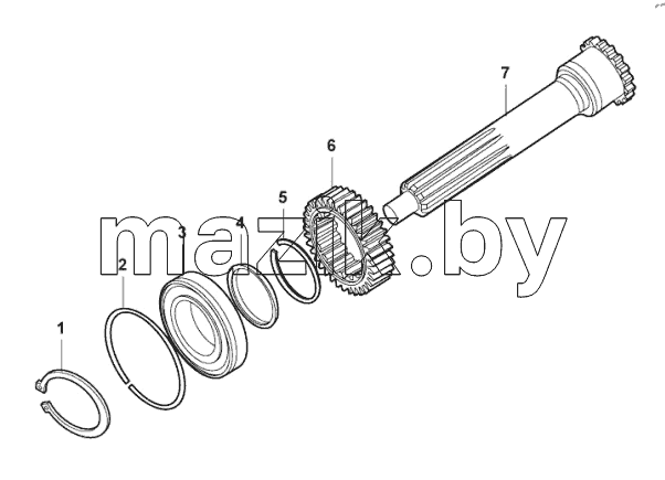  17-FT-0008 One shaft assembly
