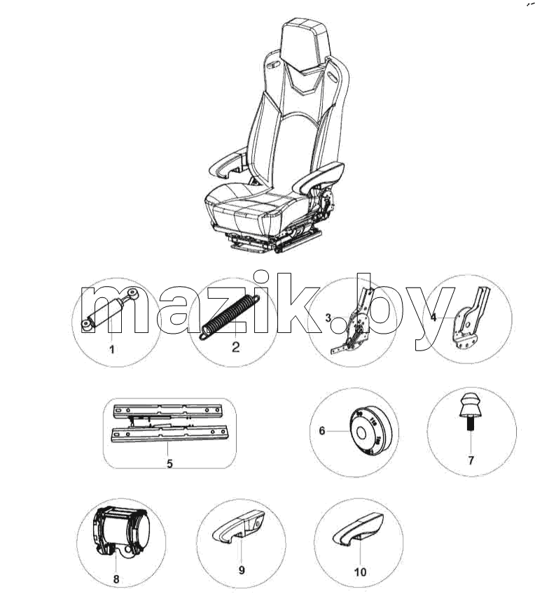  67-0500 Driver's chair