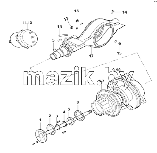 REAR AXLE AND AXLE