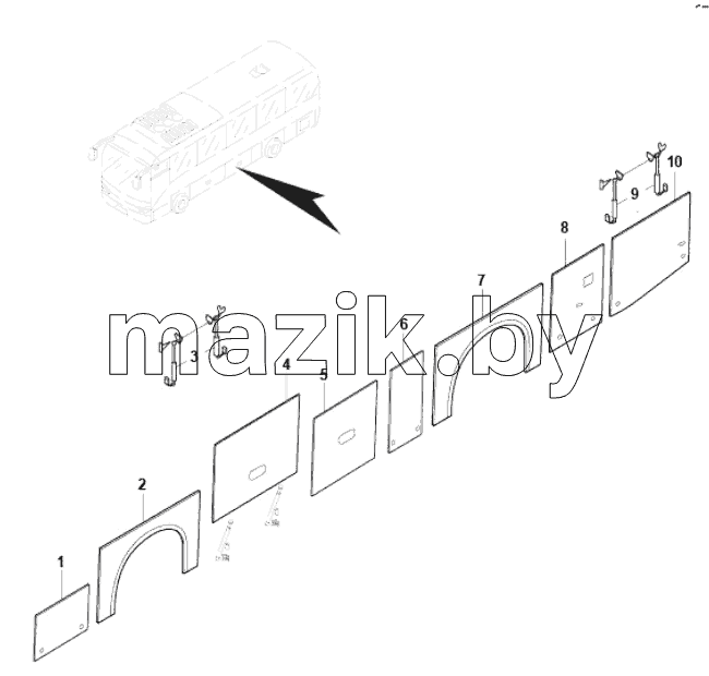 LEFT SIDE BIN GATE