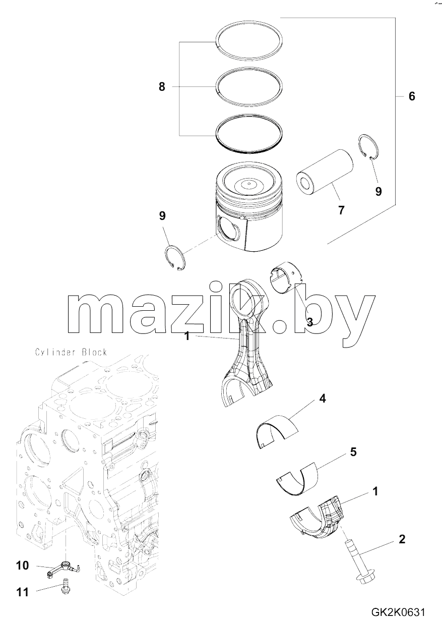  PISTON AND CONNECTING ROD