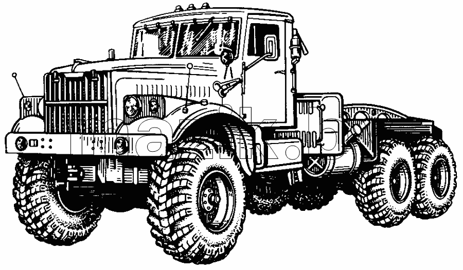 Общий вид автомобиля КрАЗ-255В1