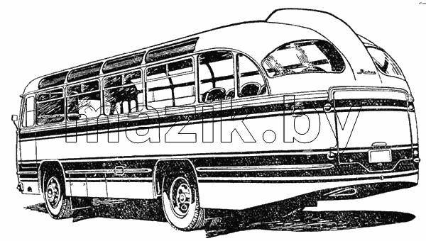 Автобус ЛАЗ-695Б (вид сзади)