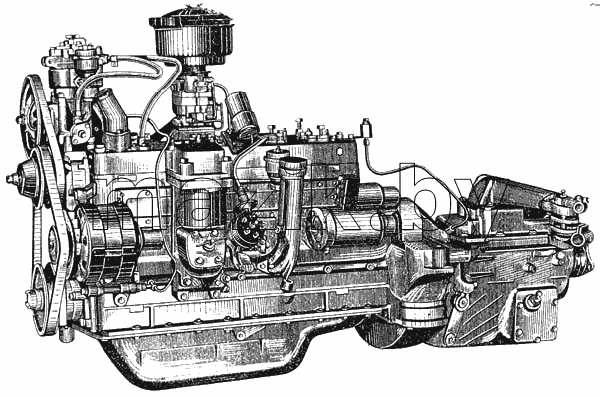 Двигатель автобуса ЛАЗ-695Б