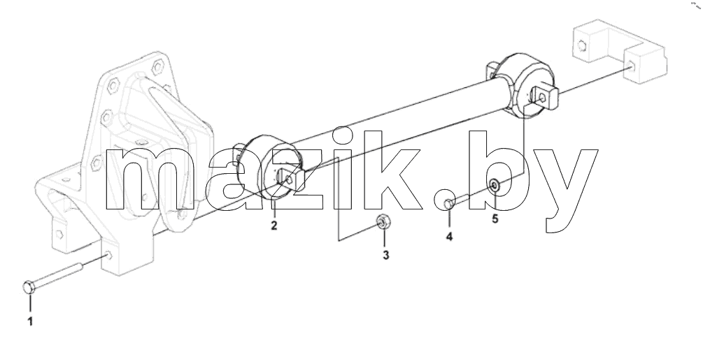 Front thrust rod install assembly