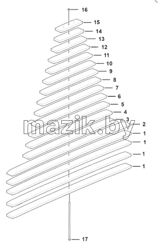  Rear leaf spring assembly