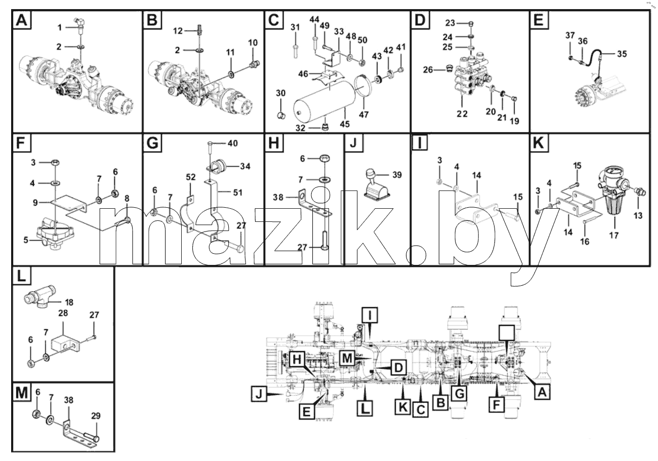  Parking brake assembly