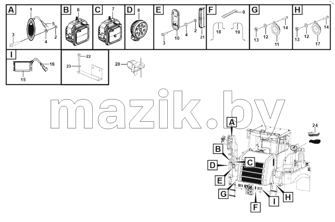  Cover parts electrical module