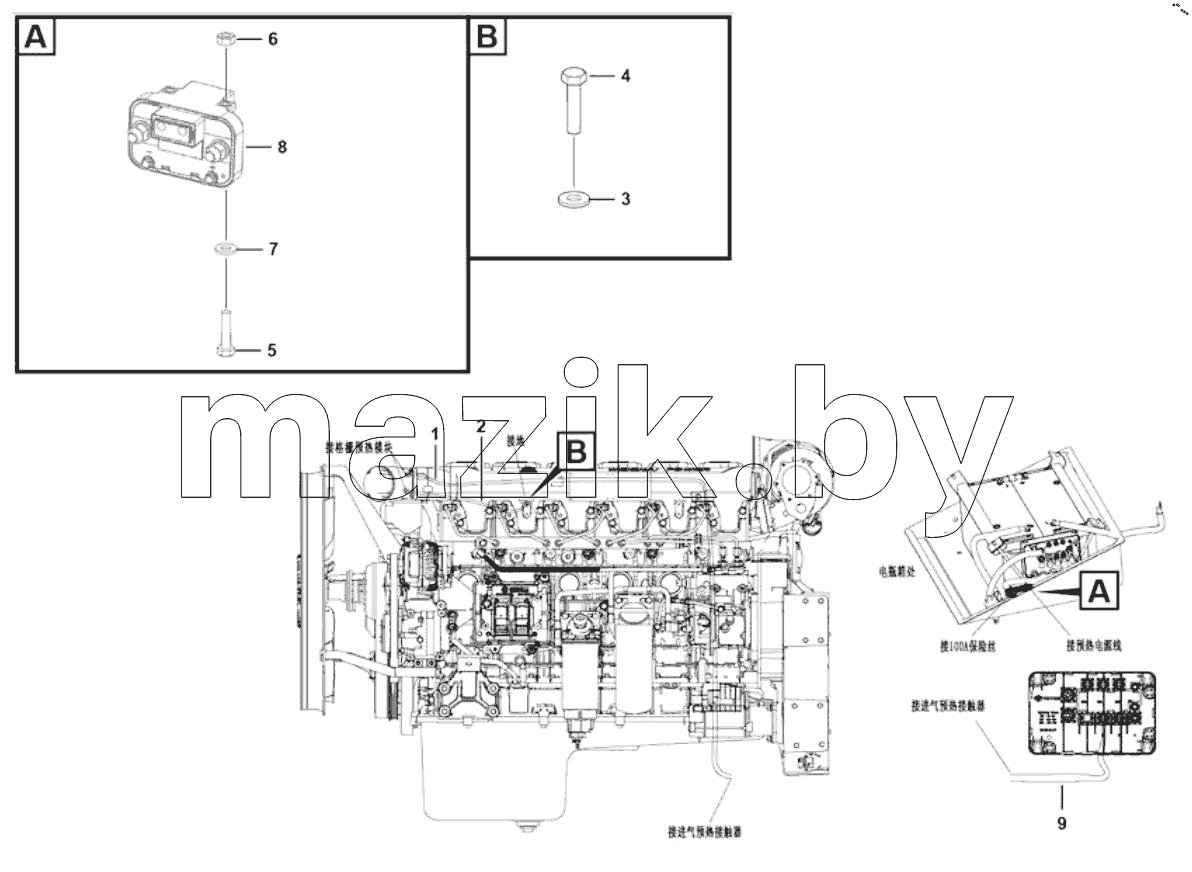  Preheat electrical system