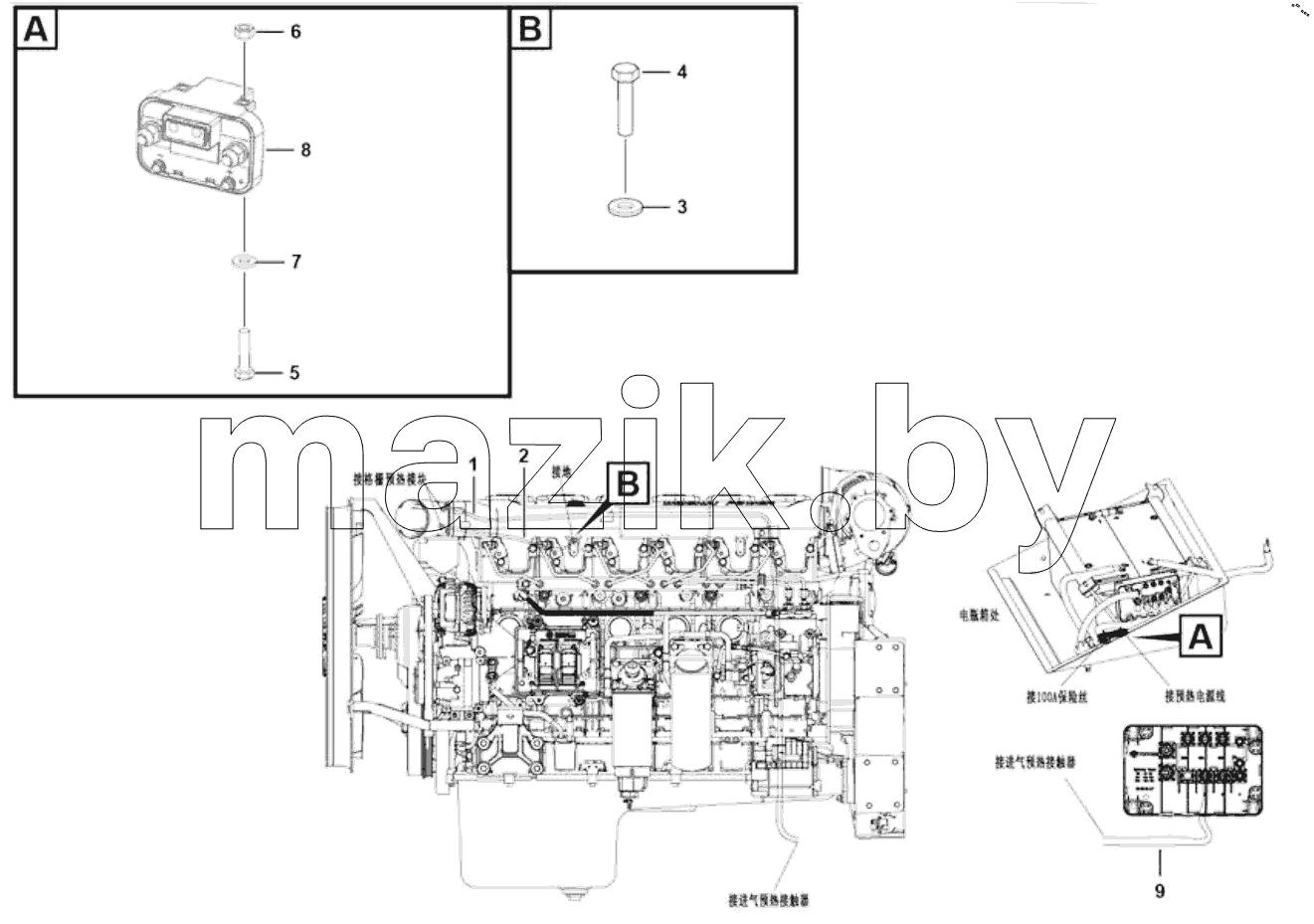  Preheat electrical system