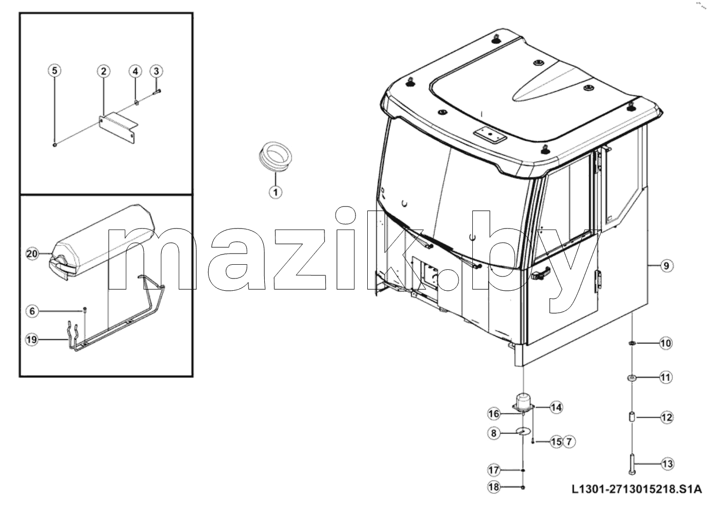  Cab installation