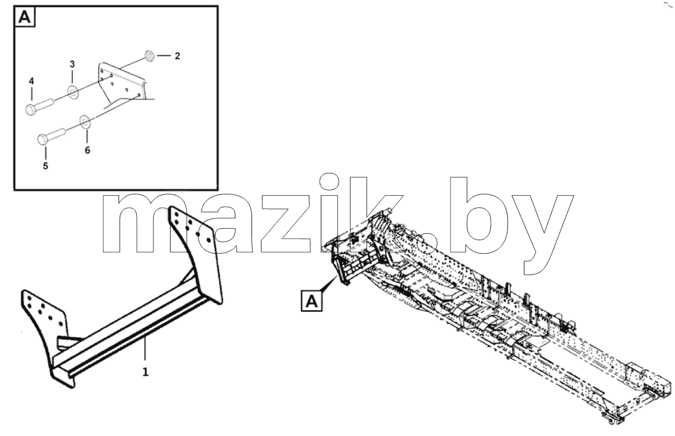  Rear fence plate assy