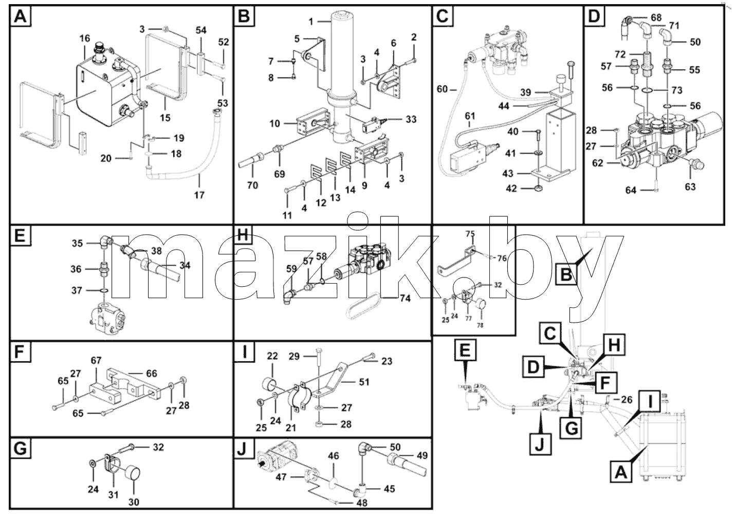  Hydraulic lifting system