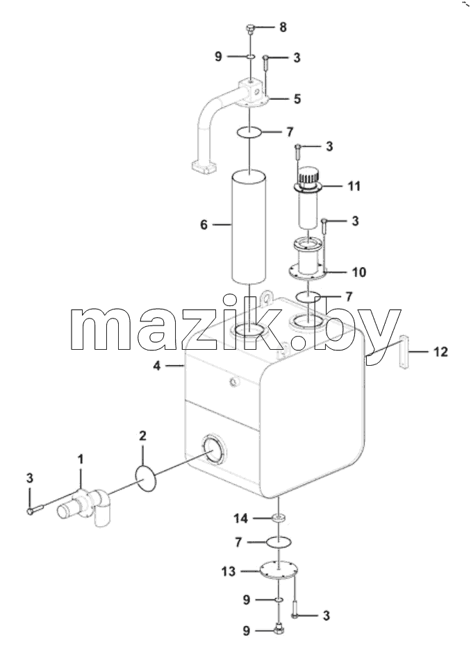 Hydraulic oil tank assy
