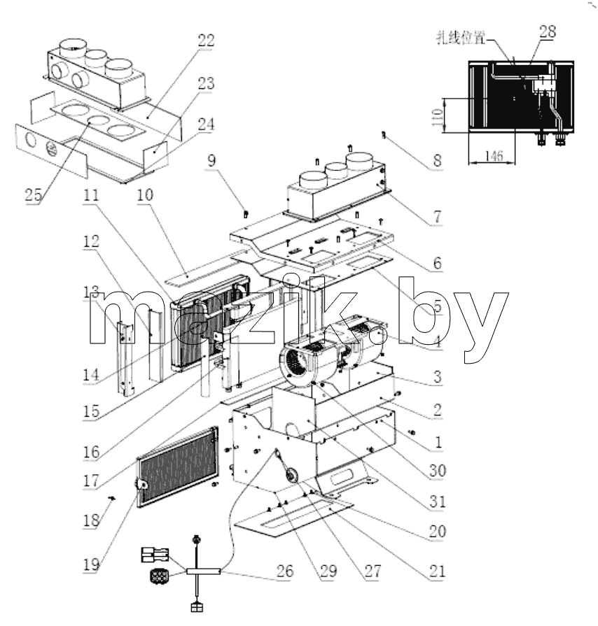  Evaporator  assy gkz33-5.0m