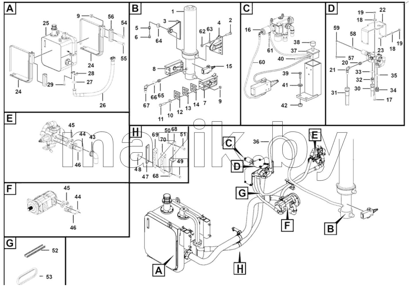  Hydraulic lifting assembly