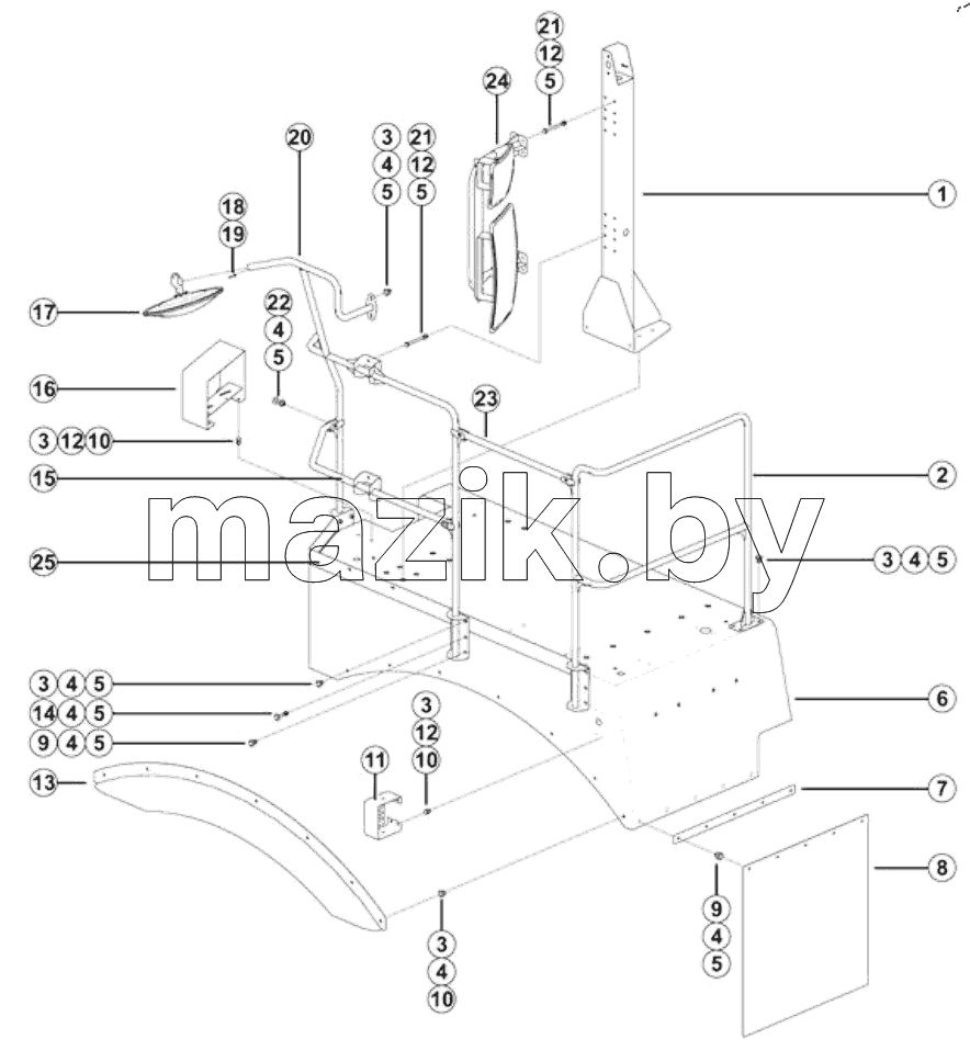  Lh walkway assy