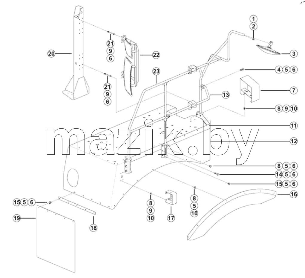  Rh walkway assy