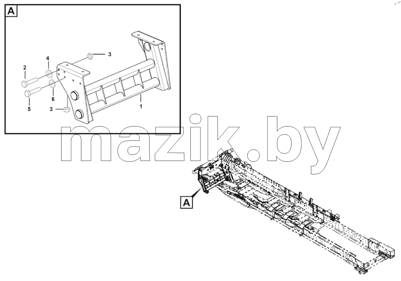  Rear fence plate assy