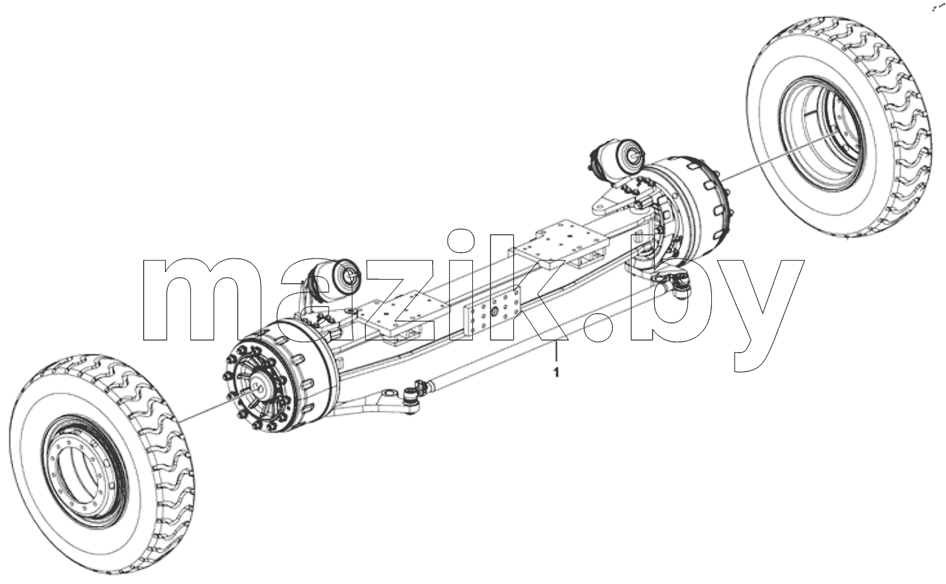 Front axle assy