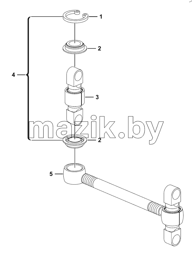  Upper thrust rod assy
