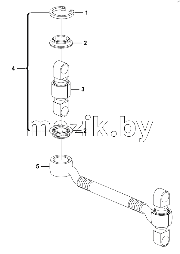  Lower thrust rod assy