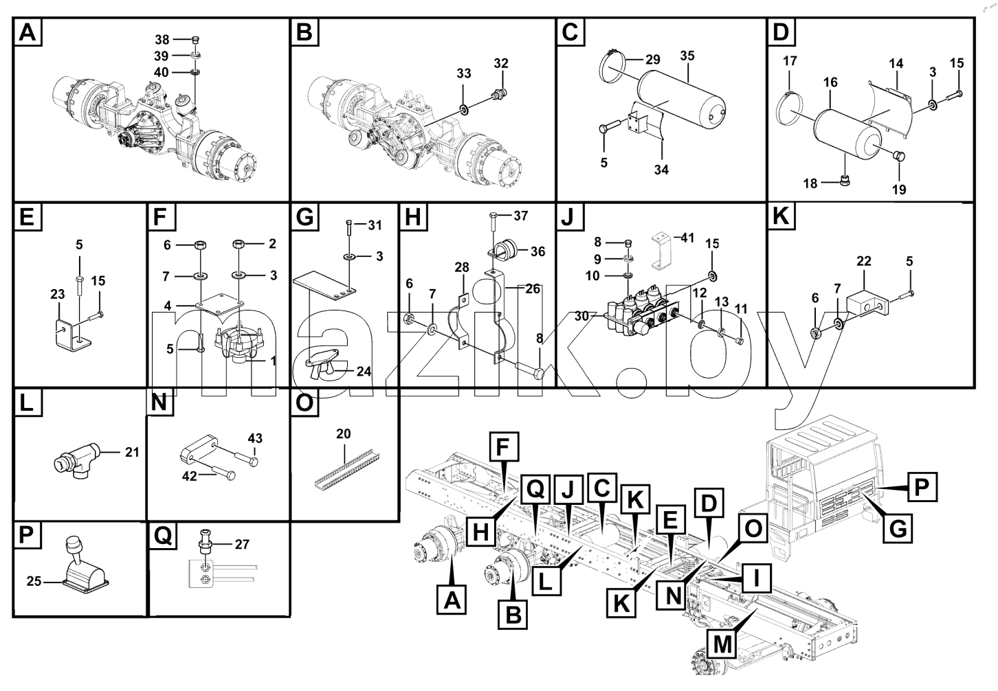  Parking brake assy
