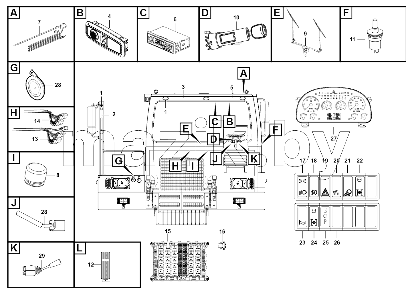  Cab electrical system