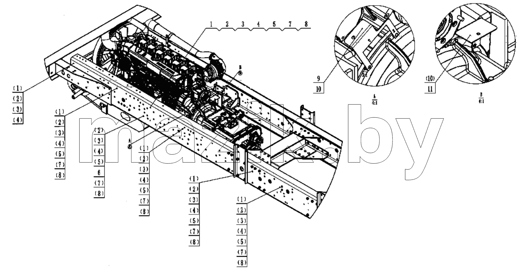  Engine harness fixed system