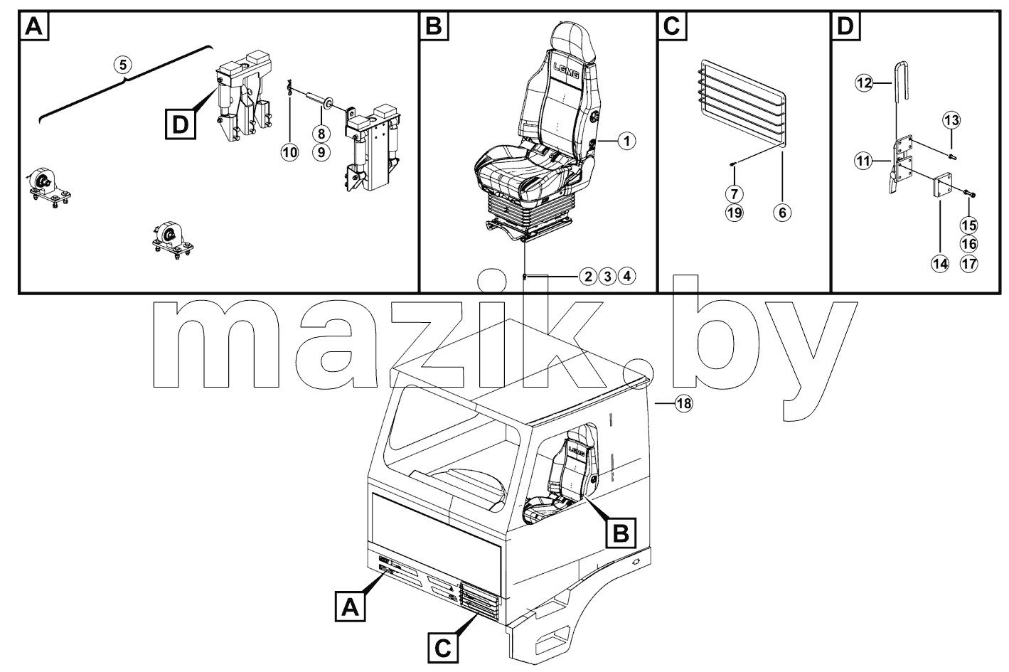  Cab assy
