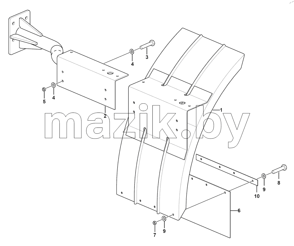  Mudguard tile assy (rh)