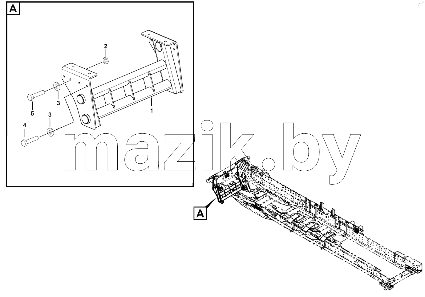  Rear fence plate assy