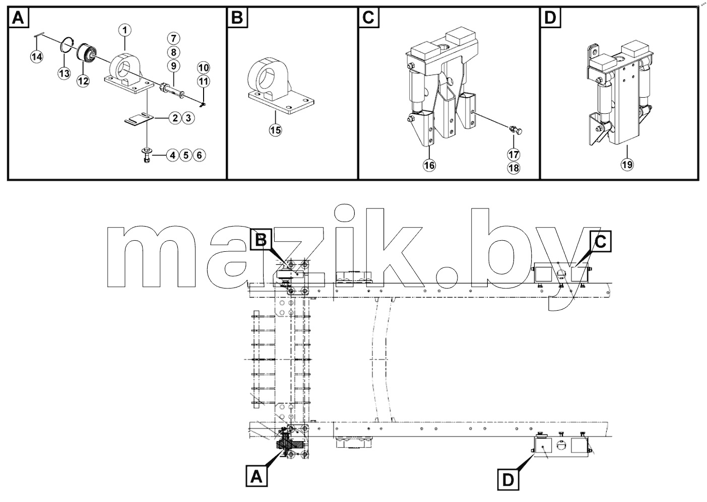  Cab suspensions assy