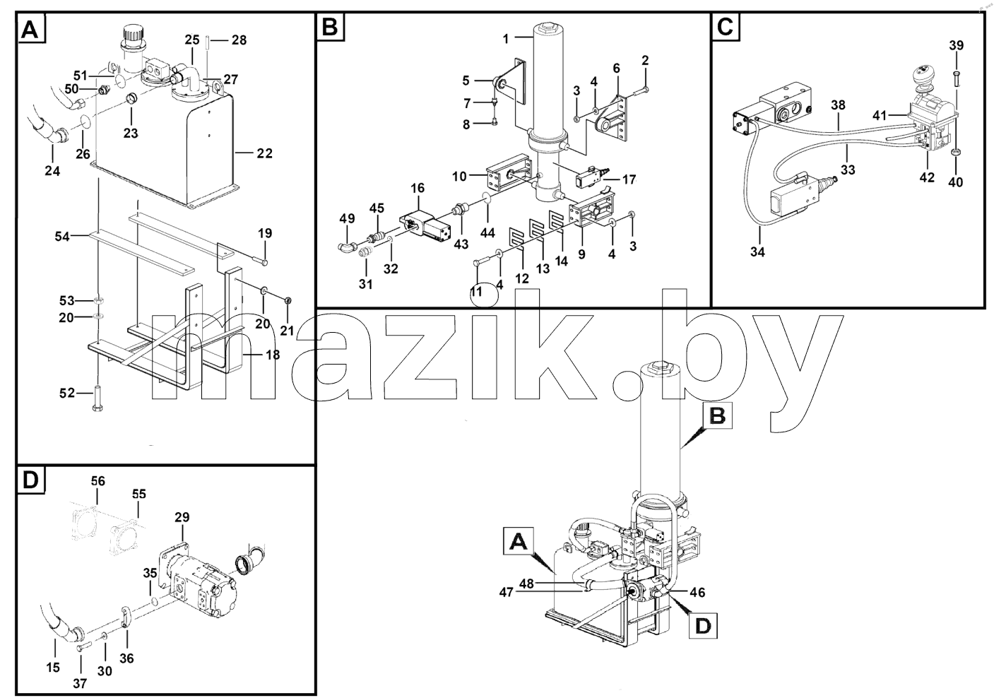  Hydraulic lifting system