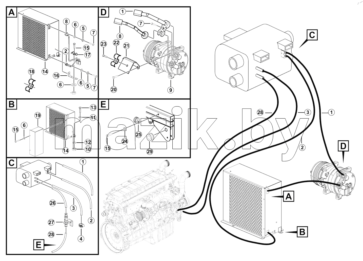  Air conditioner assy