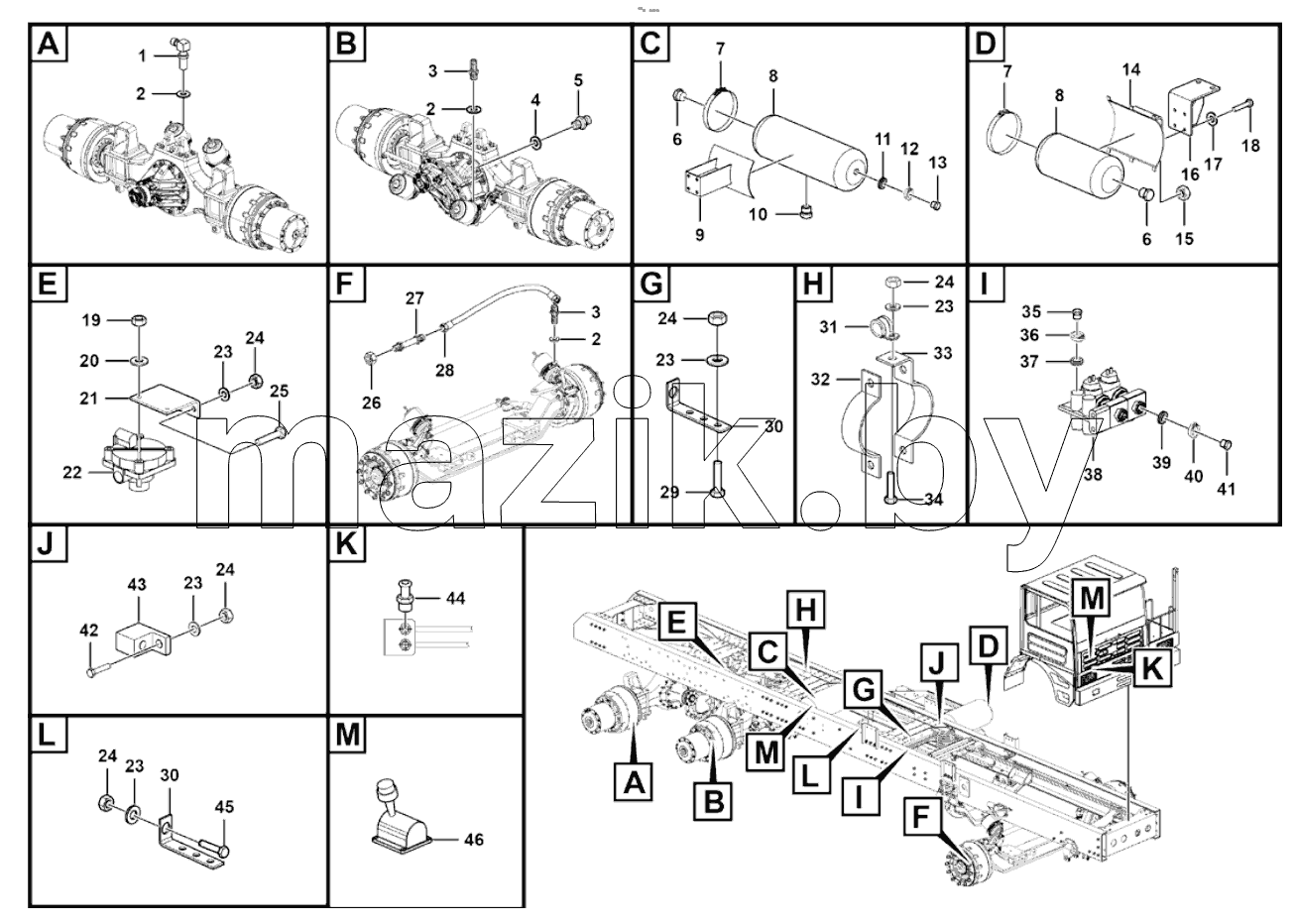  Parking brake assembly