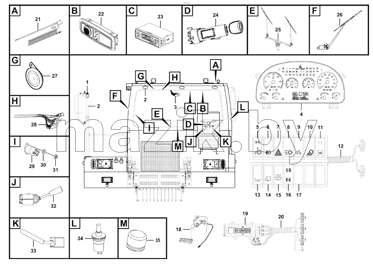  Cab electrical system