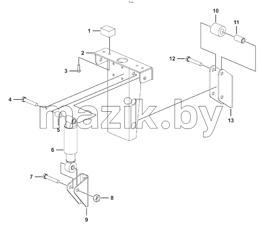  Left rear suspension assembly