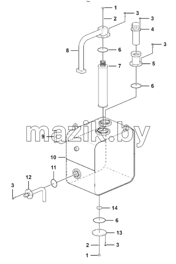  Hydraulic oil tank assembly