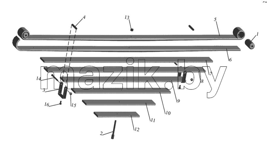 Рессора передняя 4370-2902012-011