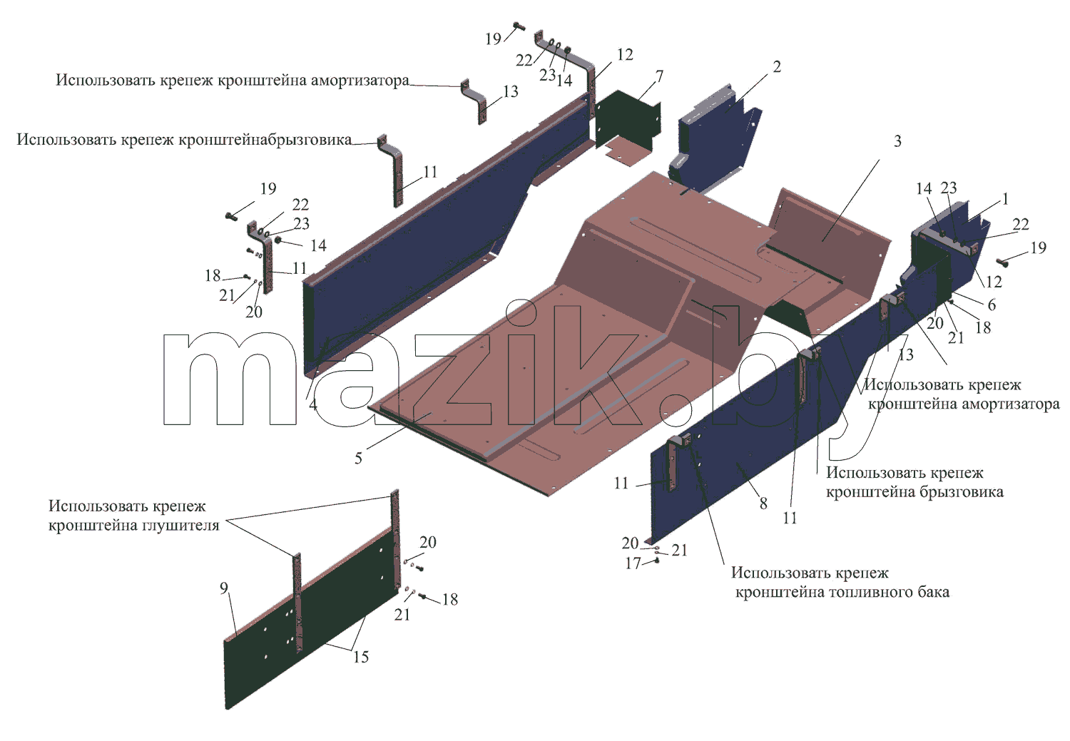 Установка шумоизоляционных экранов 4570-1061004