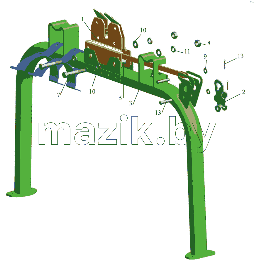Балка опоры кабины 437030-5001660
