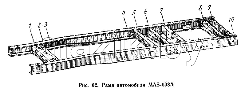 Рама автомобиля МАЗ-503А