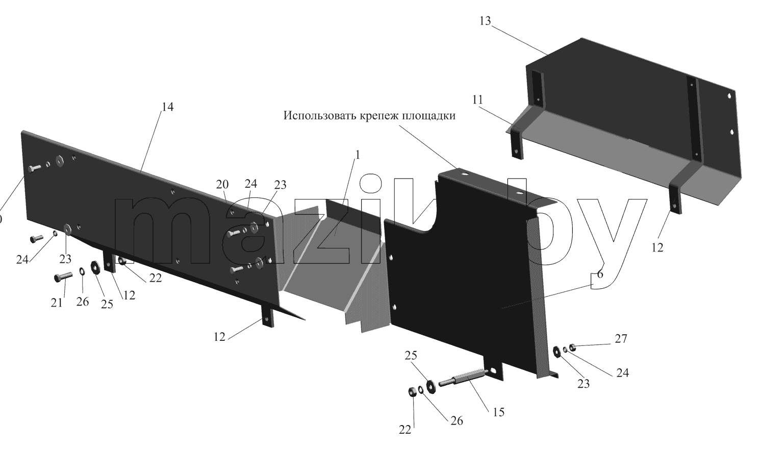 Установка шумоизоляционных экранов 530905-1061003