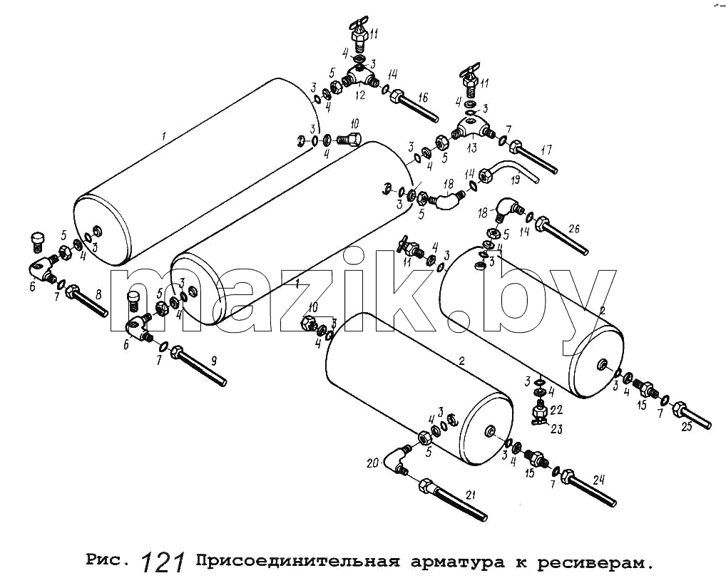 Присоединительная арматура к ресиверам