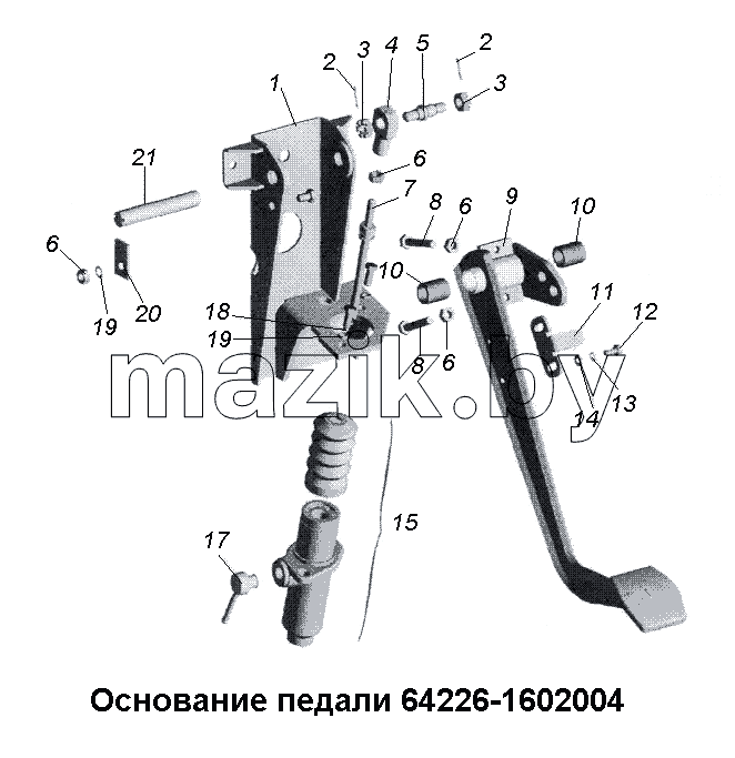 Основание педали 64226-1602004