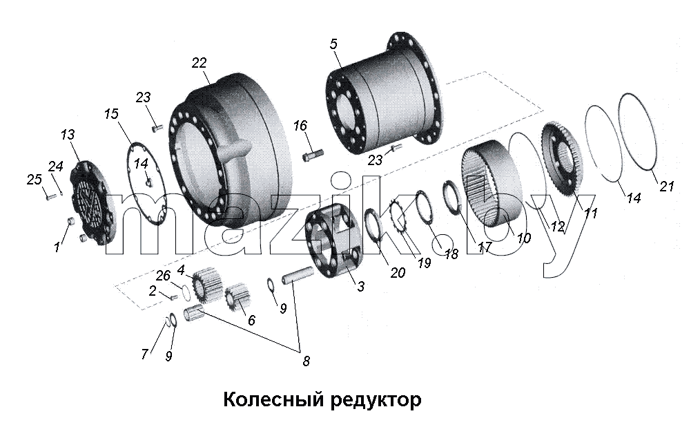 Колесный редуктор