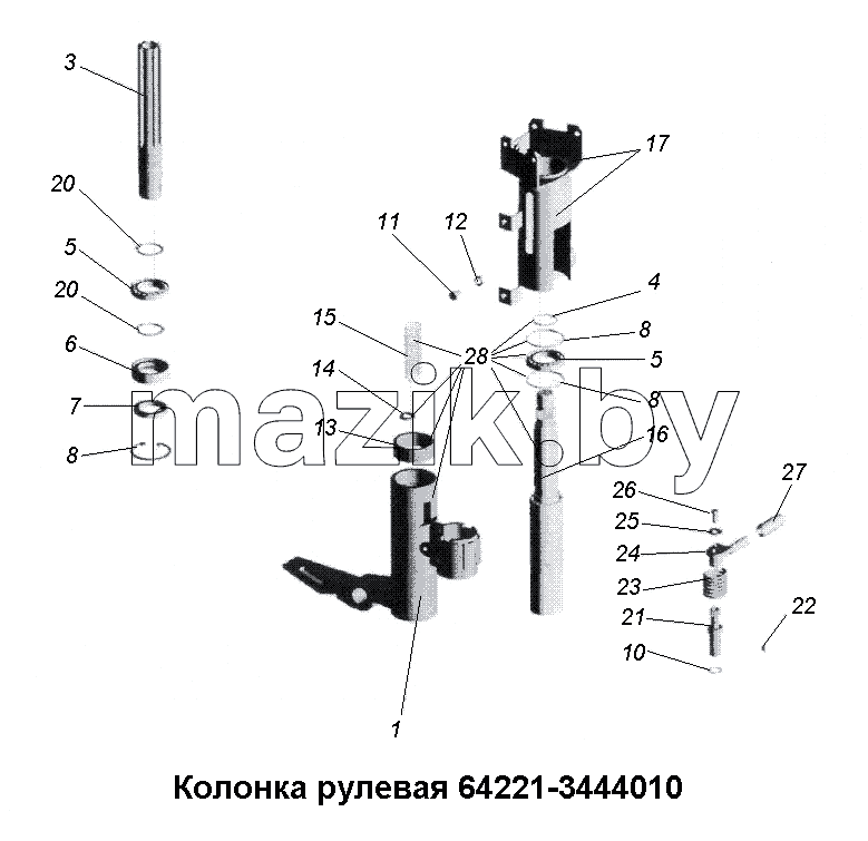 Колонка рулевая 64221-3444010