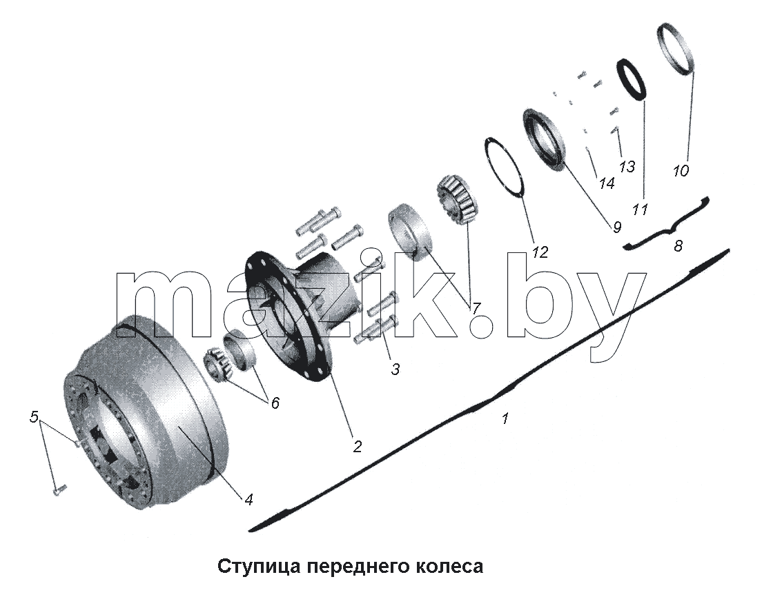 Ступица переднего колеса
